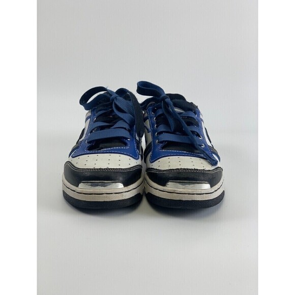 Skechers SKX Leather Sneakers Blue Black White 91787L Lace Up Youth Boys Size 3 - Picture 3 of 11